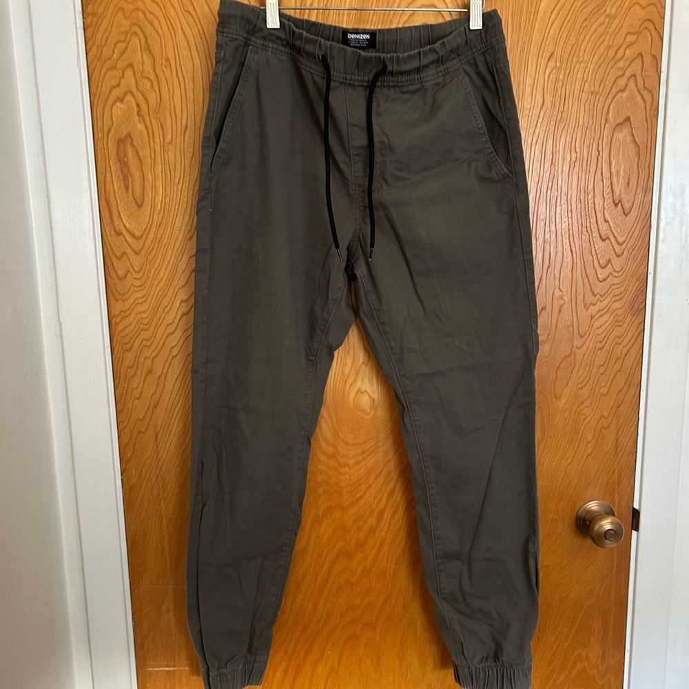 Denizen from Levi's Grey-Green Jogger Work Pants, Mens M